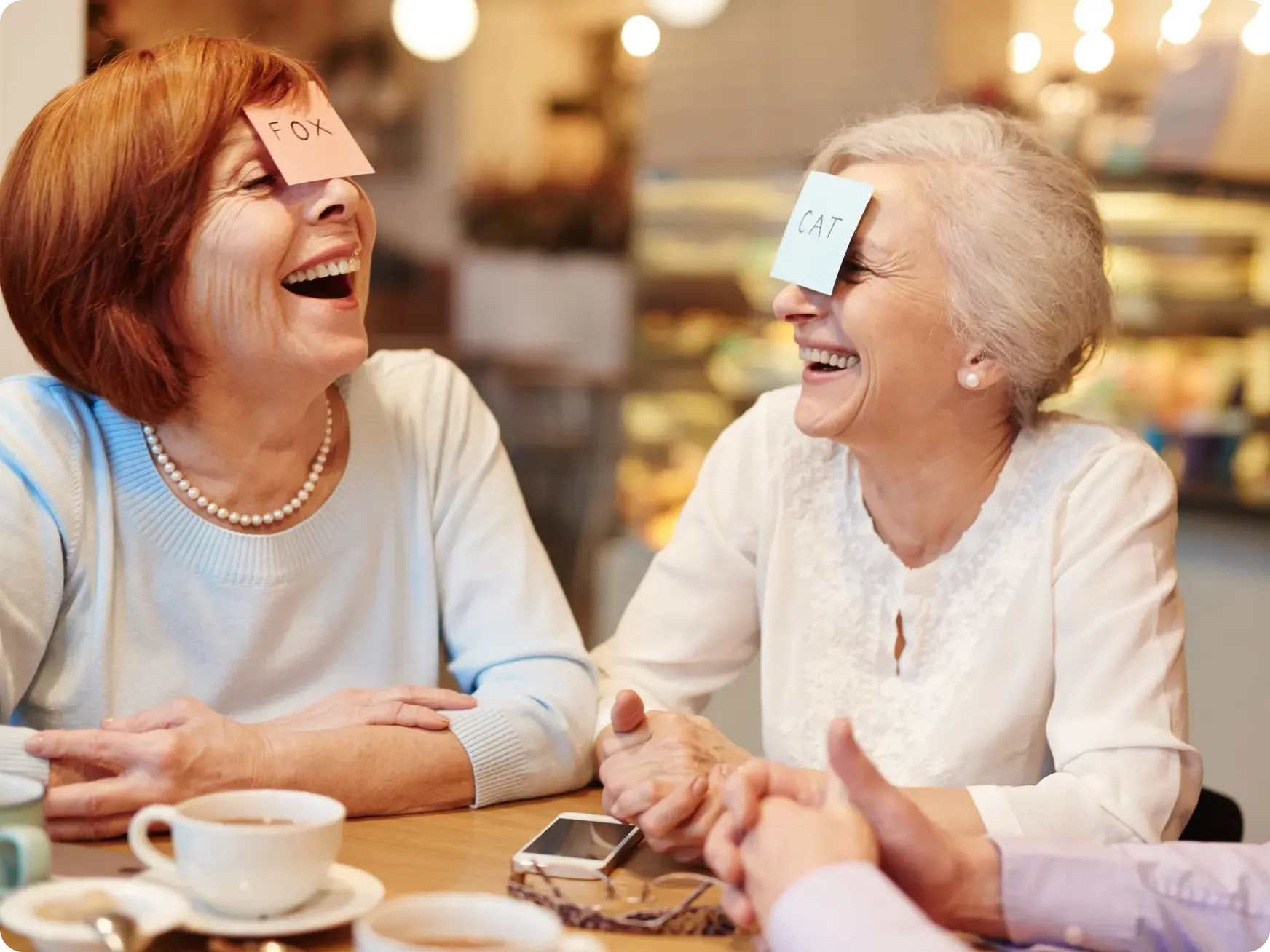 Elderly Women Playing a Game [content]