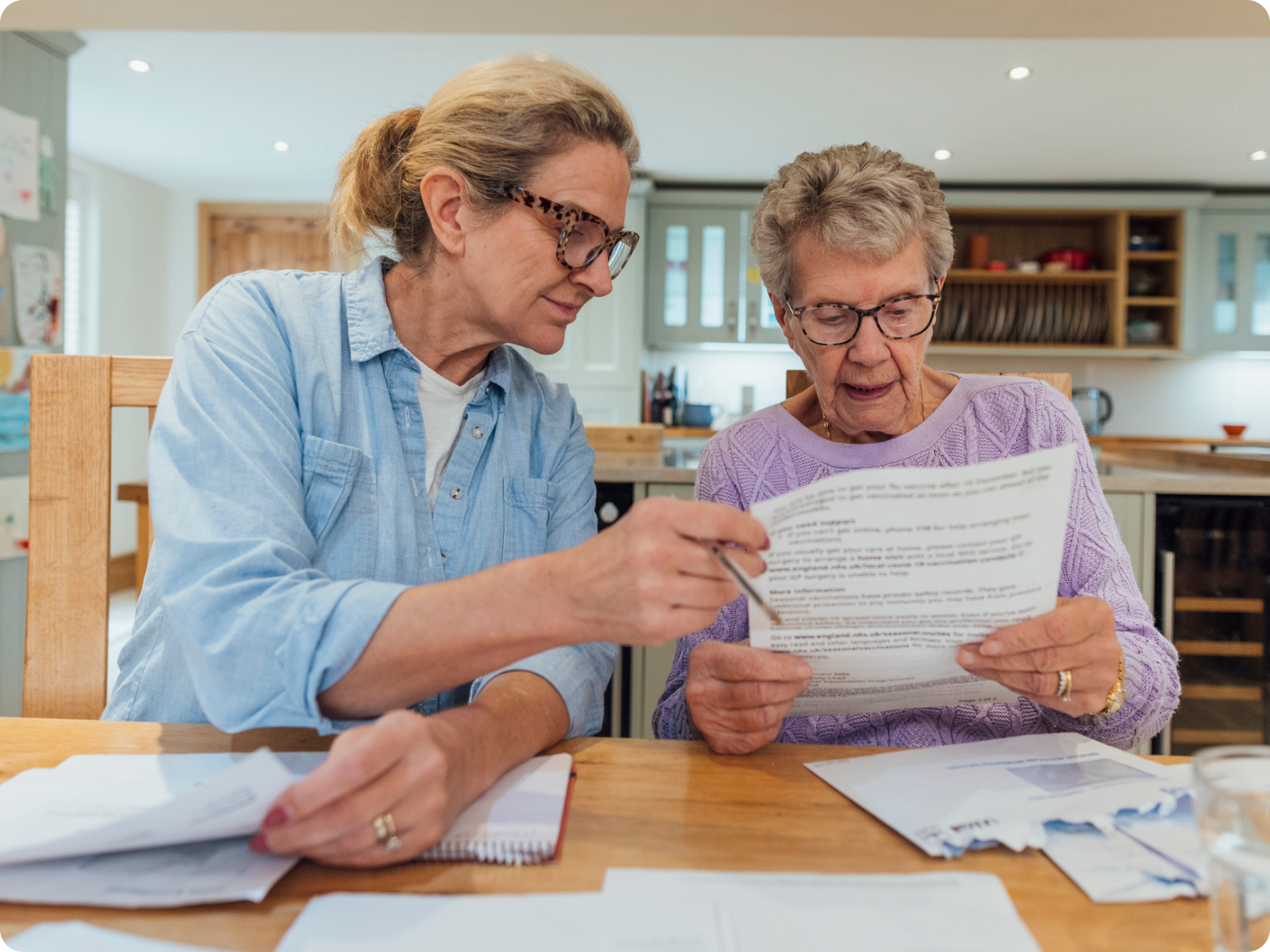 Older Women With Paperwork [content]