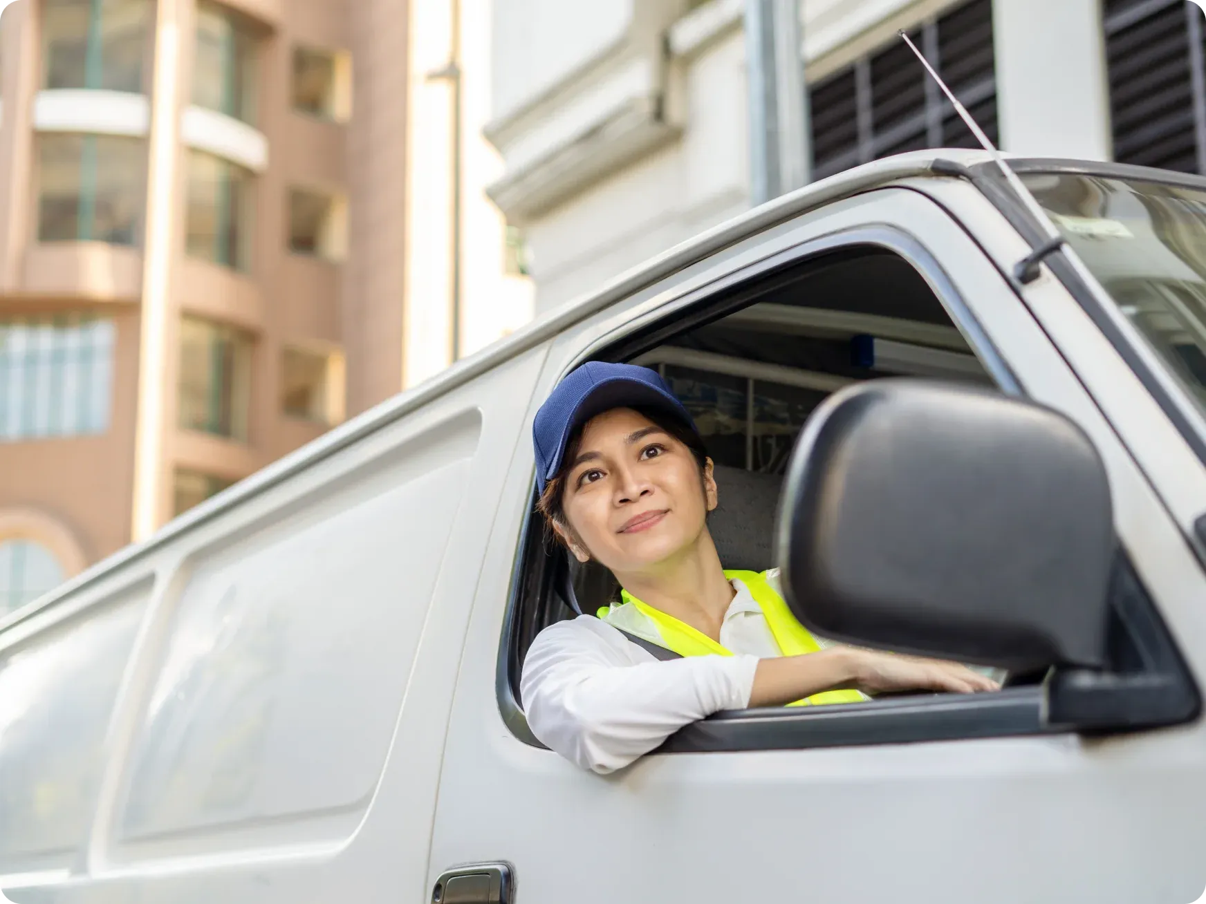 Woman in a Van [content]