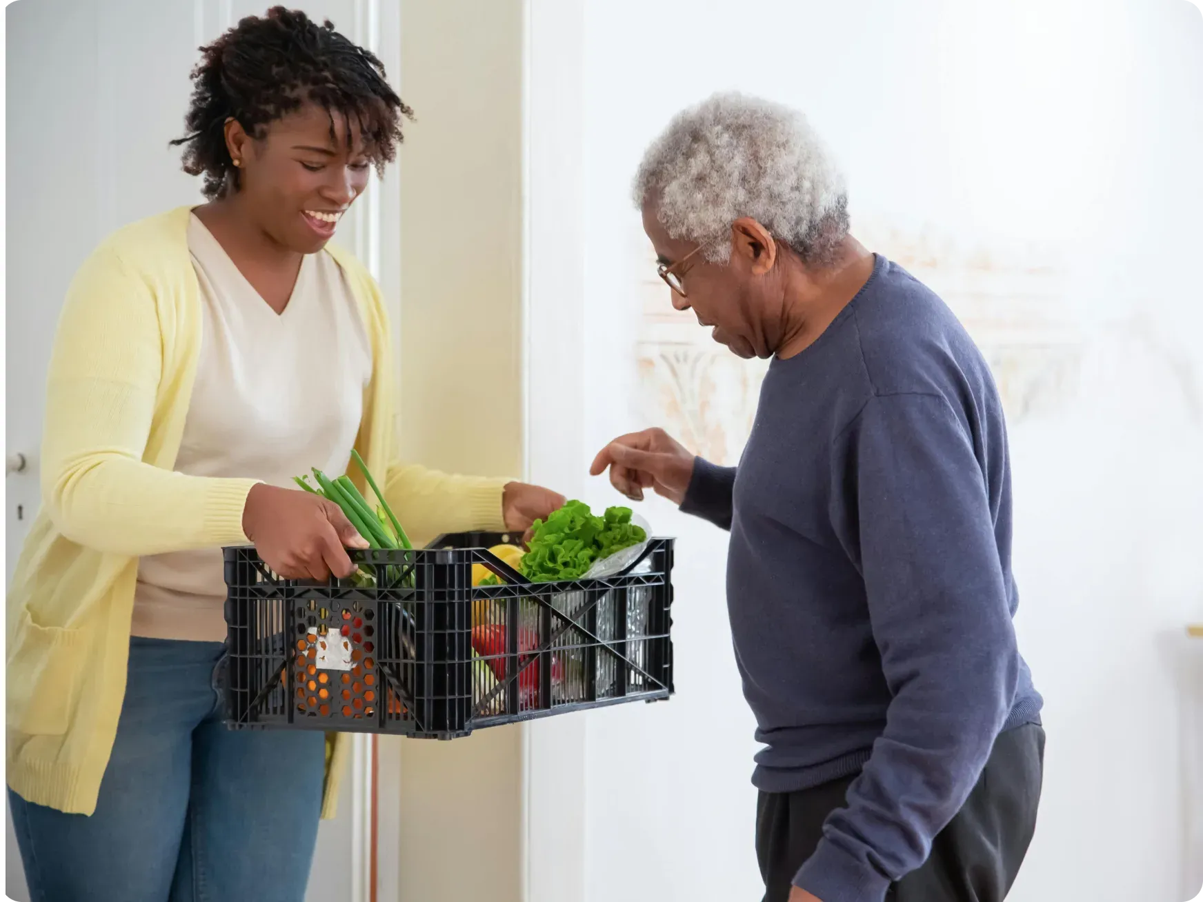 Older Man With Vegetables [content] 1
