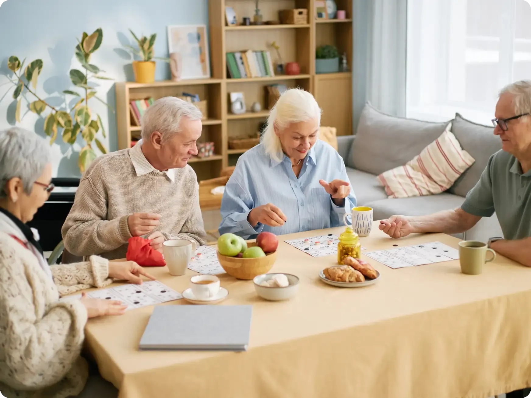 Group Playing Board Game [content] 1