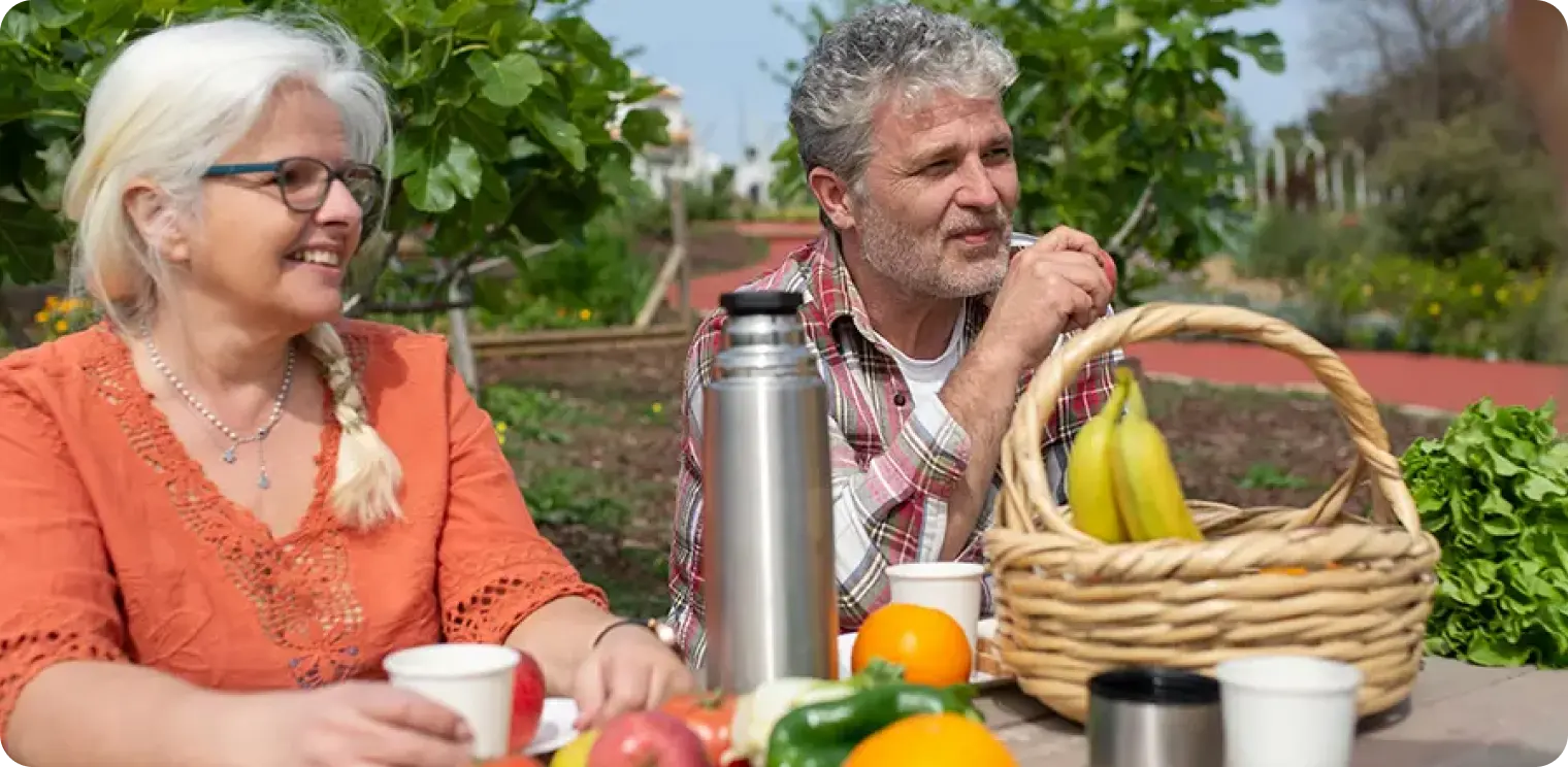 Couple on a Park Table [header]