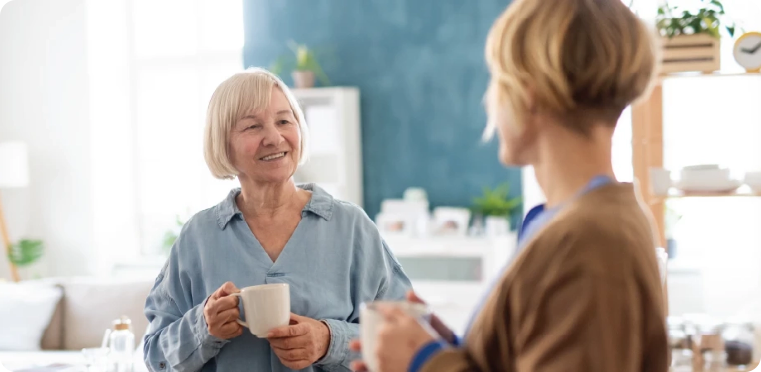 Elderly Woman With a Cup [header]