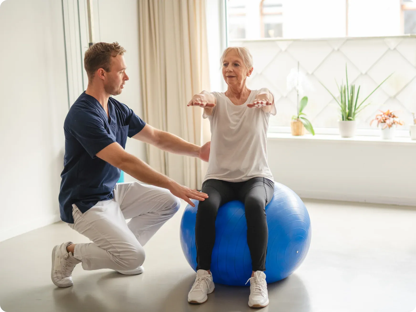 Elderly Woman With Physio [content]